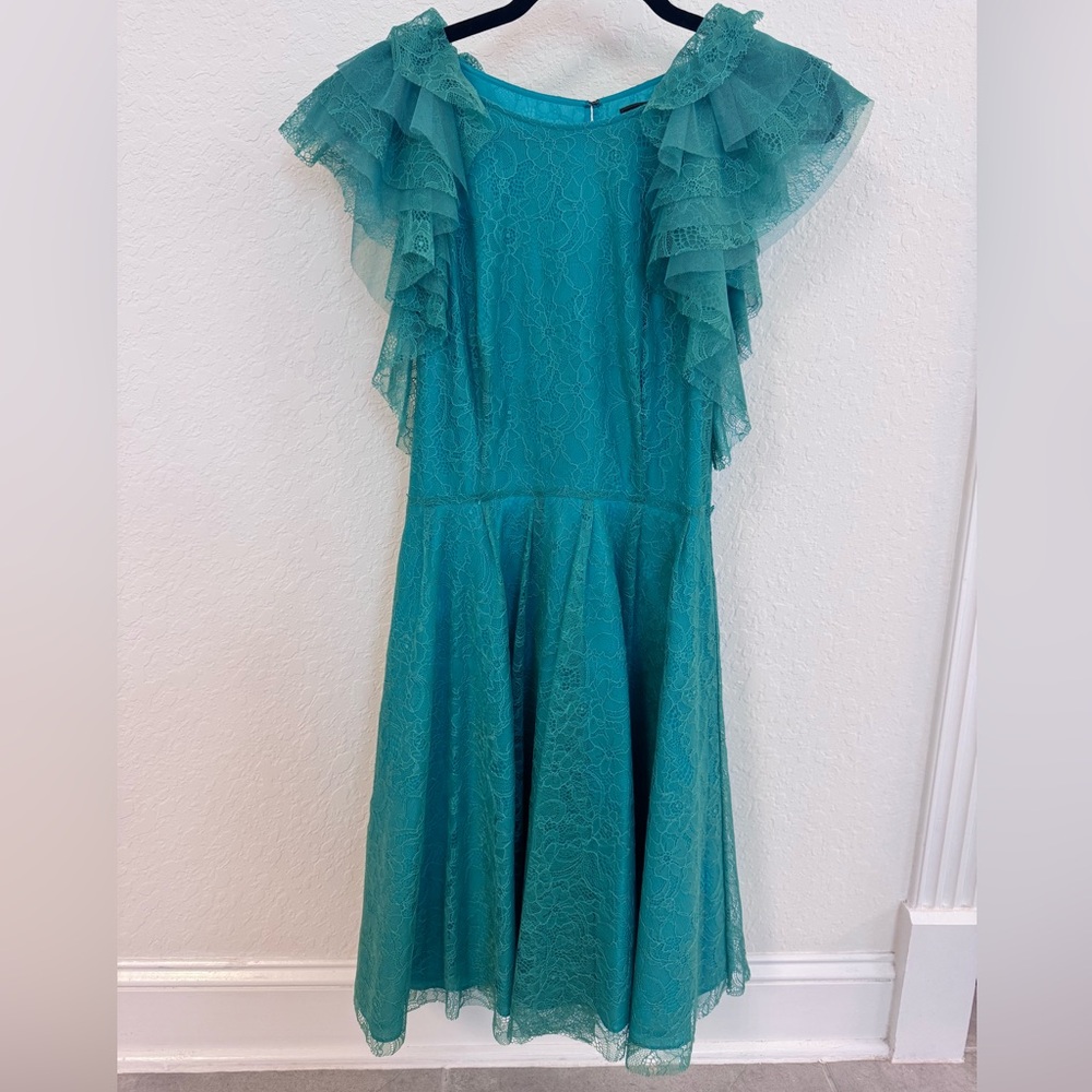 BCBG Teal Lace Dress